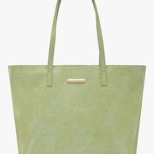 Green Tote Bag with Gold Plaque